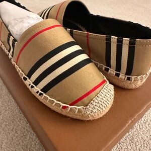 Burberry Striped Espadrilles